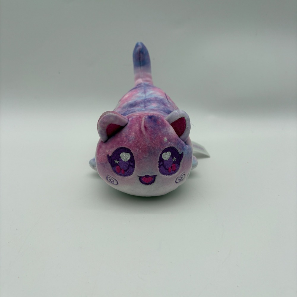 Aphmau MeeMeows Galaxy Cat Plush Pink Purple Tie Dye Bonkers Toys 2023